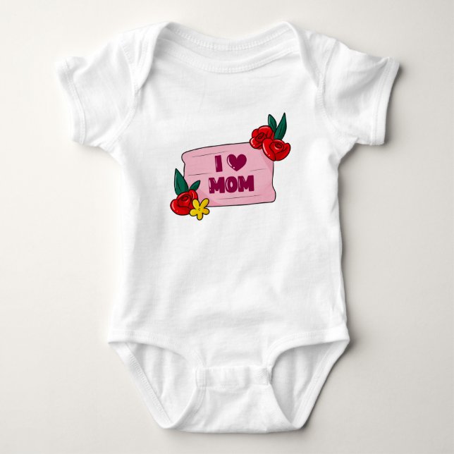 Cute Bodysuit Gift For Flower Lovers (Front)