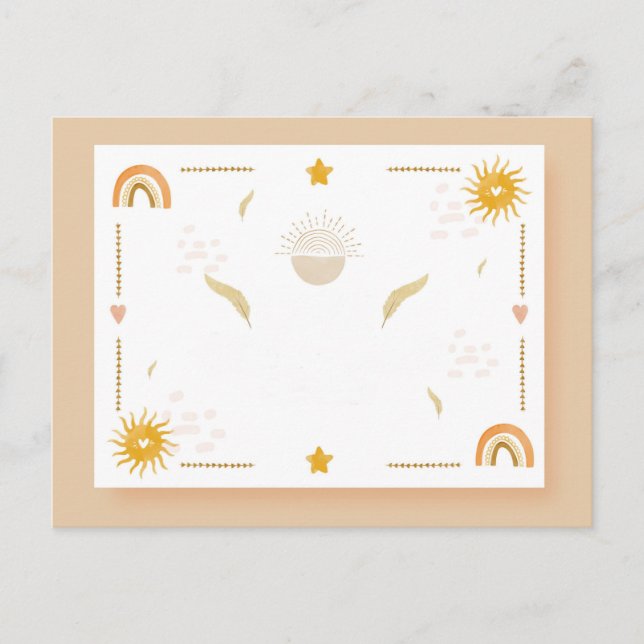 Cute Bohemian postcard (Front)