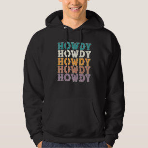 Cute Boho Aesthetic Cowgirl Country Music Festival Hoodie