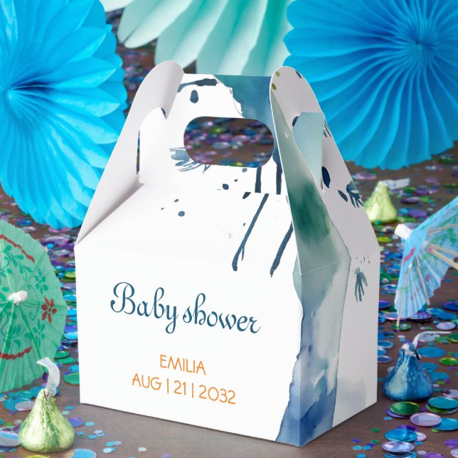 Cute Boho Baby Shower Favour Boxes – Personalised  (Party)