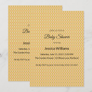 Cute Boho Baby Shower Gender Neutral, Customisable Announcement