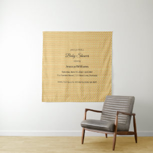 Cute Boho Baby Shower Gender Neutral, Customisable Tapestry