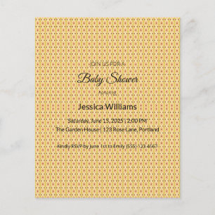 Cute Boho Baby Shower Gender Neutral, Customizable Flyer