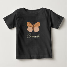 cute boho Butterfly  monogram name baby girl