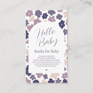 Cute Boho Daisy Books for Baby Enclosure Card