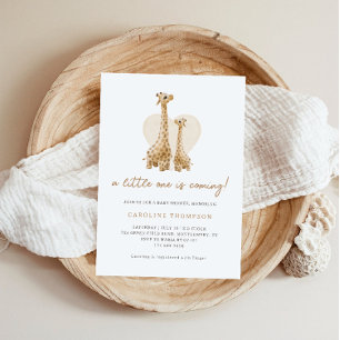 Cute Boho Giraffe Baby Shower Invitation