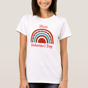   Cute  Boho Happy Valentine's Day  T-Shirt