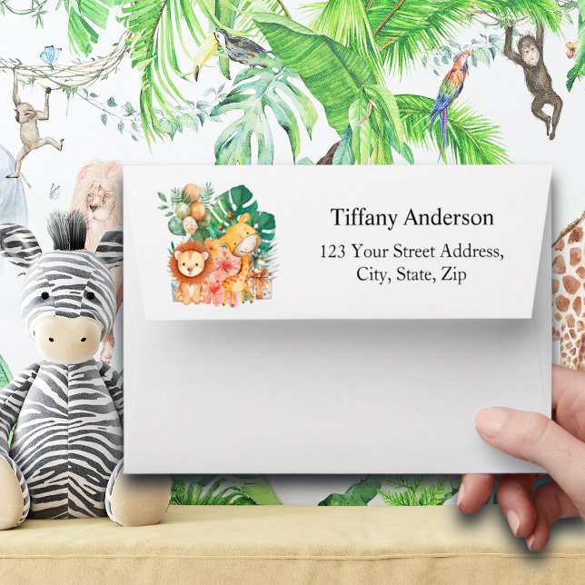 Cute Boho Jungle Animals  Envelope (Creator Uploaded)