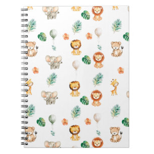 Cute Boho Jungle Animals Notebook