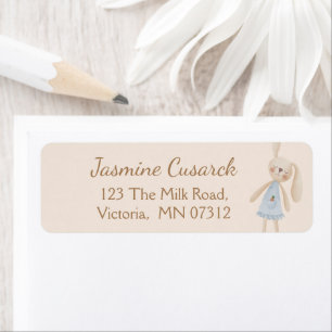 Cute Boho Oh Baby Bunny Return Address 