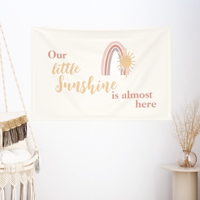 Cute Boho Sun and Rainbow Baby Banner (Creator Uploaded)