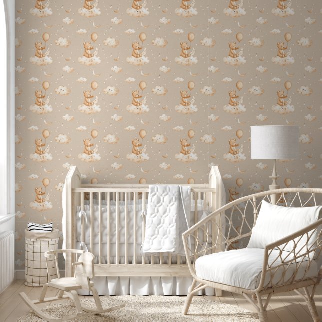 Cute Boho Teddy Bear Wallpaper (Kids)