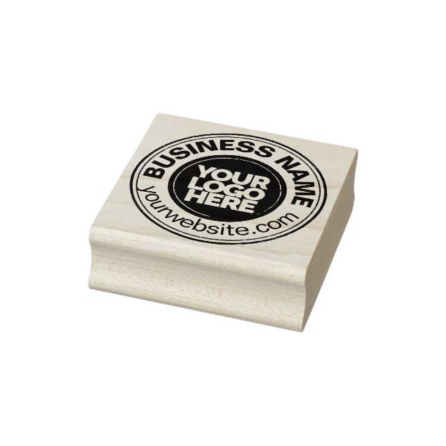 Cute Bold Edgy Business Logo Cool Rubber Stamp (Stamp)
