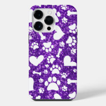 Cute Bones and Paw prints iPhone Cover