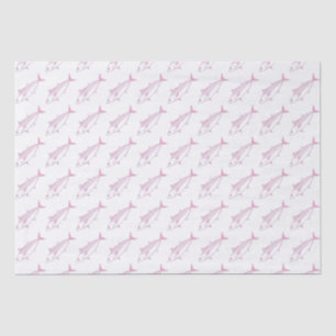 Cute Bonito Fish in Pastel Pink and White Tissue Paper