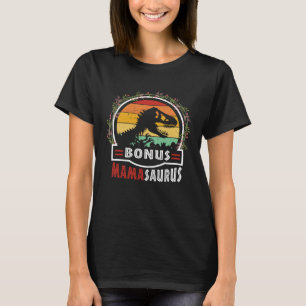 Cute Bonus Mama Saurus Rex Mamasaurus Stepmom Moth T-Shirt