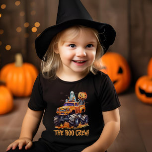 Cute Boo Crew Family Matching Modern Halloween Toddler T-Shirt