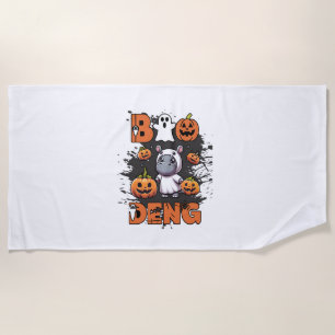 Cute BOO DENG My Moo Thang Halloween Costume Cutes Beach Towel