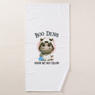 Cute BOO DENG My Moo Thang Halloween Costume Pink Bath Towel