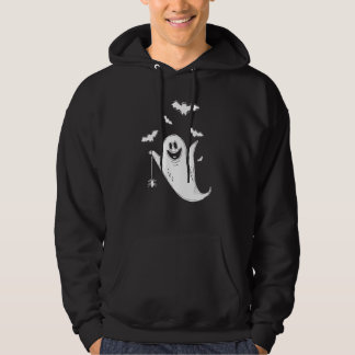 Cute Boo Ghost Bats Funny Halloween Costume Creepy Hoodie