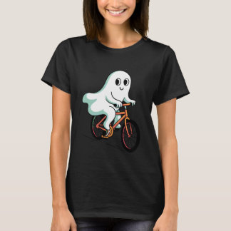 Cute Boo Ghost Cycling Halloween Toddler Kids Tric T-Shirt