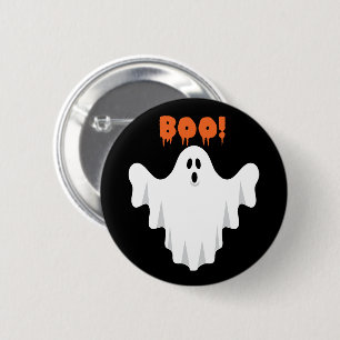 Cute Boo Ghost Kids Halloween Party Favour 6 Cm Round Badge