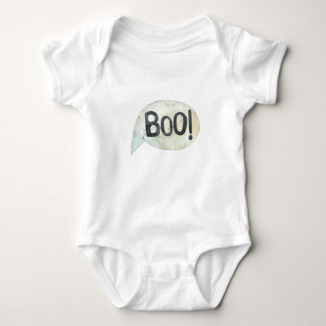 Cute Boo Halloween Costume Baby Bodysuit (Front)