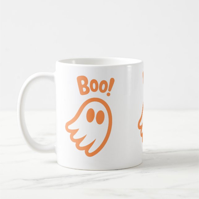 Cute Boo! - Halloween Design Coffee Mug (Left)
