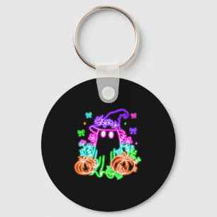 Cute Boo Halloween Ghost Witch Pumpkin Trendy Hall Key Ring