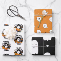 Cute Boo in Halloween Birthday Party