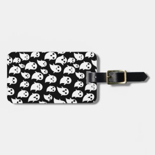 Cute Boo Spook Halloween Cartoon Ghost Luggage Tag