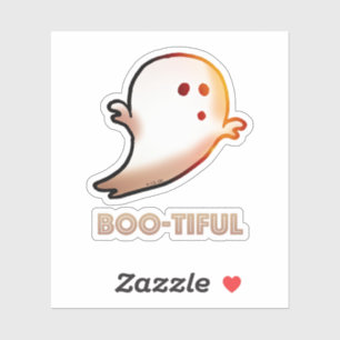 Cute Boo-tiful Halloween Ghost Art