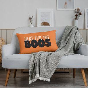 Cute BOO-tifully Haunted Trendy Halloween Lumbar Cushion