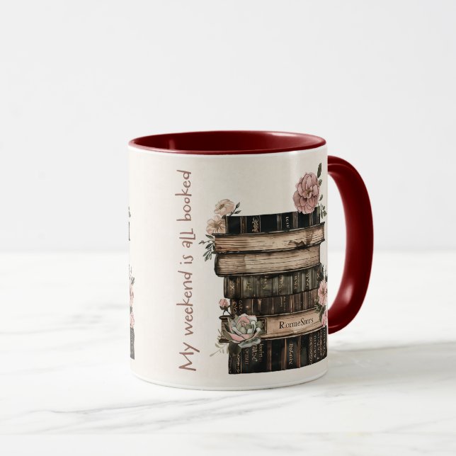 Cute Book Lover Quote Wrap Mug (Front Right)