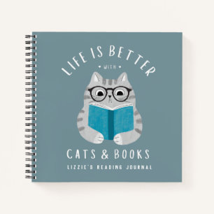 Cute Book Lover Reading Custom Journal