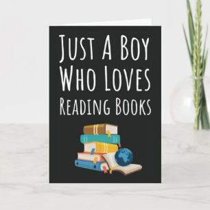Cute Book Reading Cards For Baby Boys Kids Reader