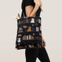 Cute Bookish Cats Books Brown