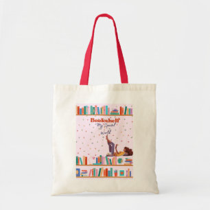 Cute Bookshelf Tote Bag