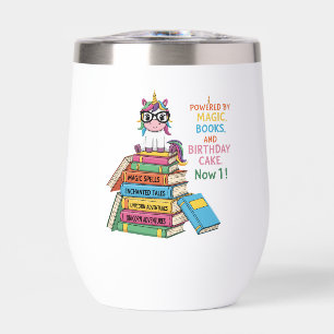 Cute Bookworm Unicorn 1st Birthday Magical Readi