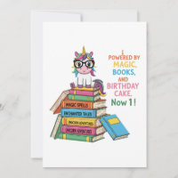 Cute Bookworm Unicorn 1st Birthday | Magical Readi
