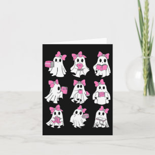 Cute Booooks Ghost Read More Books Funny Teacher H Card