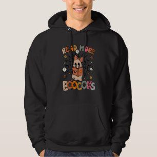 Cute Booooks Ghost Read More Books Funny Teacher H Hoodie