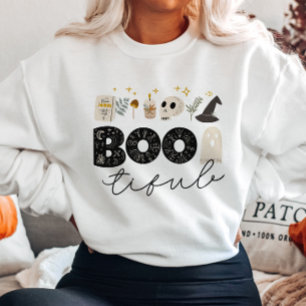 Cute Bootiful Halloween Botanical Witch  Sweatshirt