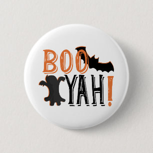 cute booyah halloween 6 cm round badge