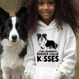 Cute Border Collie Kisses Cartoon Puppy Dog Lover 