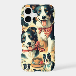Cute Border Collie Seamless