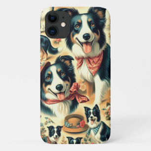 Cute Border Collie Seamless Case-Mate iPhone Case