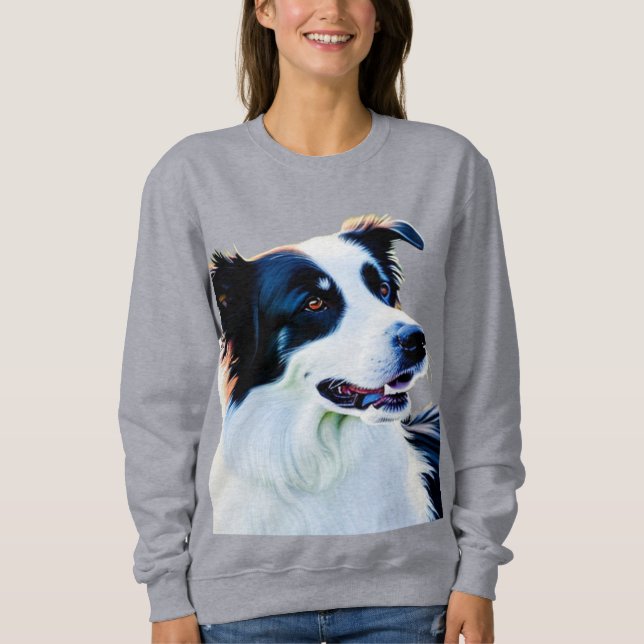 Cute Border Collie Sweatshirt (Front)