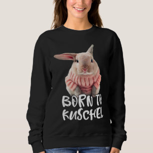 Cute Born to Cuddly Rabbit Mum Ski Rabbit Winter R Sweatshirt