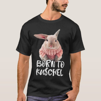 Cute Born to Cuddly Rabbit Mum Ski Rabbit Winter R T-Shirt